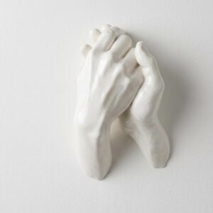 True Love - Scultura da Parete Mani Unite - Arte Tridimensionale Amore Incondizionato